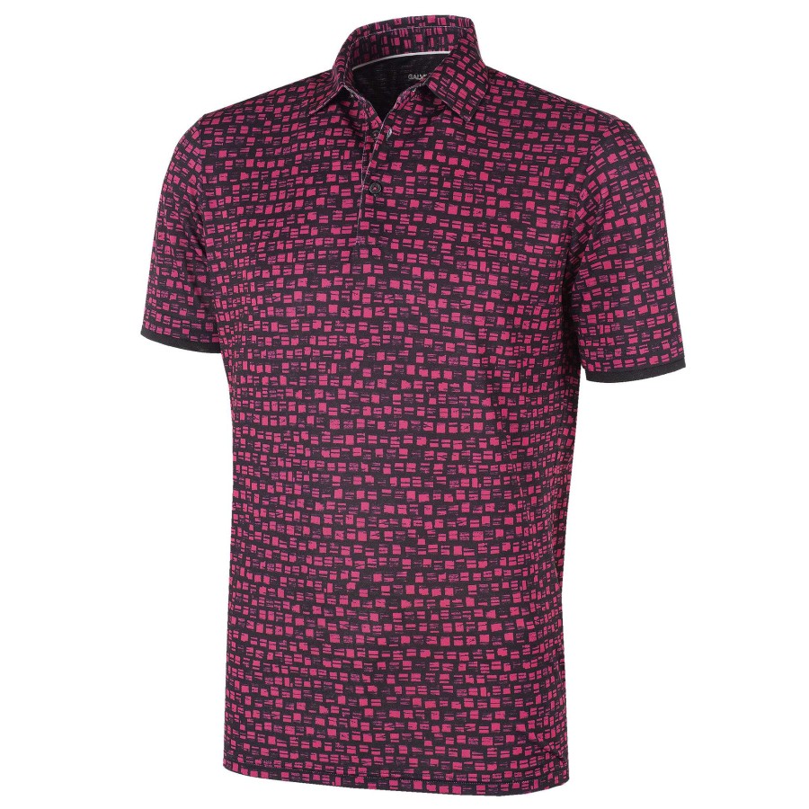 Shirts * | Galvin Green Mack V8+ Golf Shirt G1269 Pink/Black 97