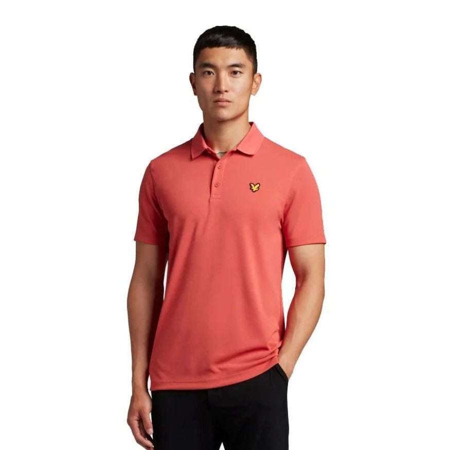 Shirts * | Lyle & Scott Tech Golf Polo Shirt Sp1760G Shrimp Y39