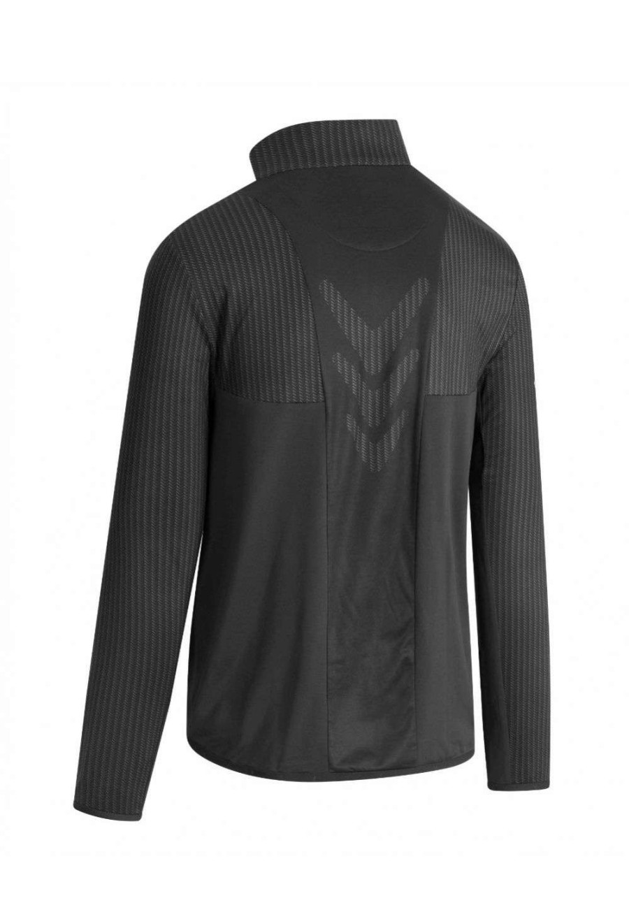 Mid Layers * | Callaway Odyssey Chill Out 1/4 Zip Golf Top Cgksb0B0 Caviar 002