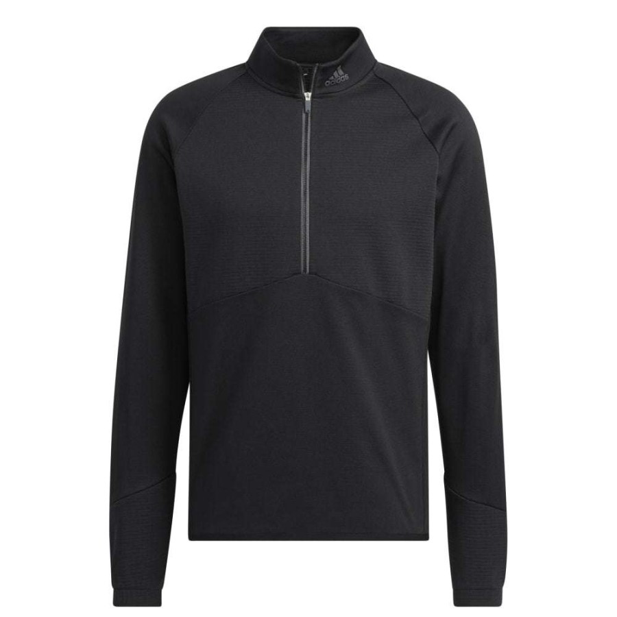 Mid Layers * | Adidas Cold.Rdy 1/4-Zip Golf Pullover Hn4550 Black