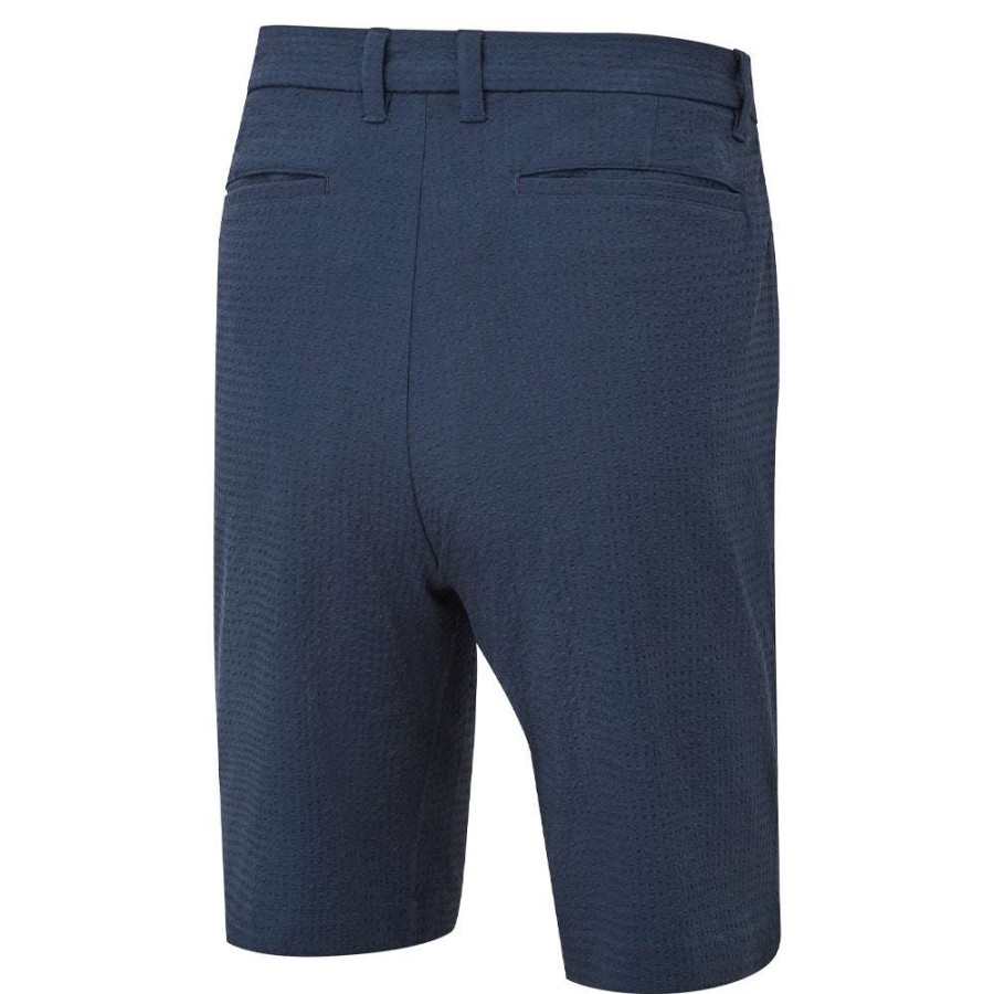 Shorts * | Footjoy Performance Seersucker Golf Shorts 88411 Navy