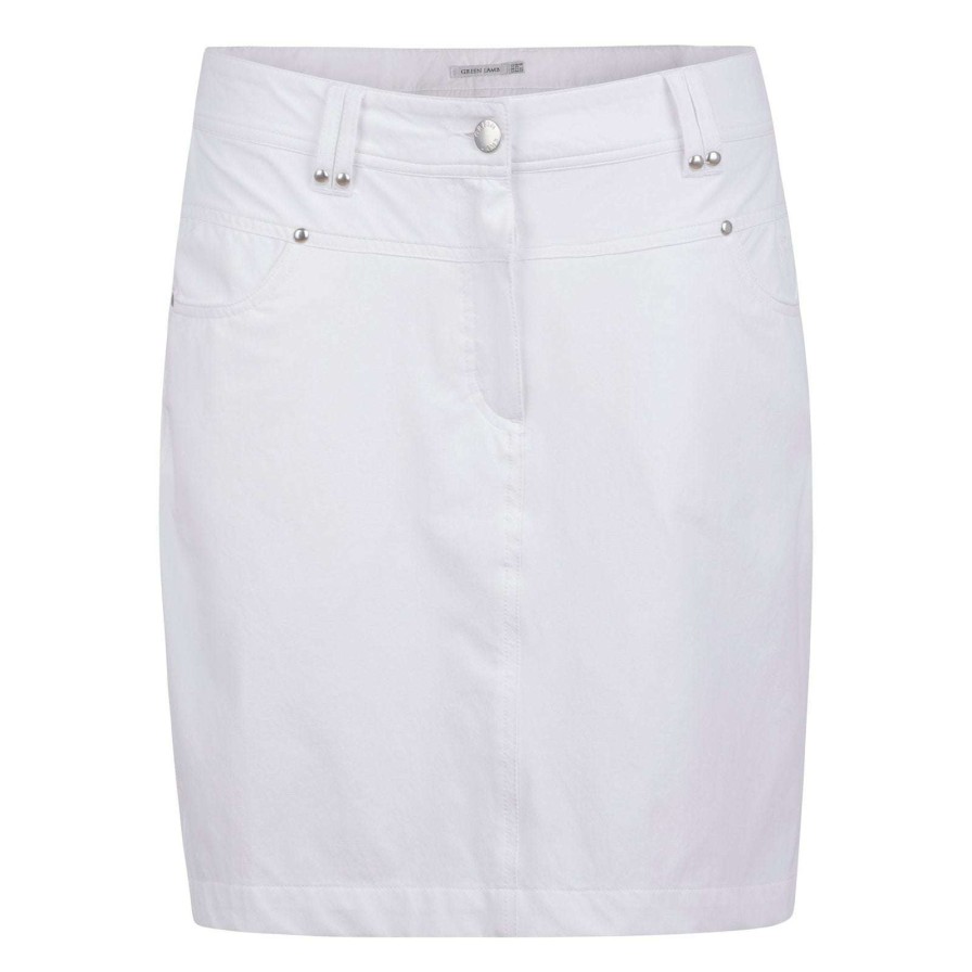 Shorts & Skorts * | Green Lamb Ladies Tatum Golf Skort Sg14305 White