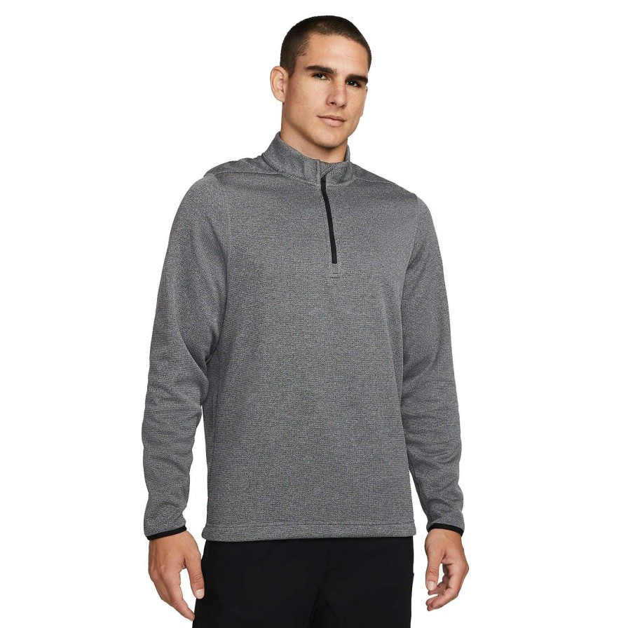 Mid Layers * | Nike Therma-Fit Victory 1/4 Zip Golf Top Dn1947 Black 010