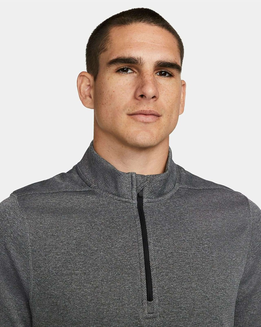 Mid Layers * | Nike Therma-Fit Victory 1/4 Zip Golf Top Dn1947 Black 010