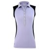 Polo Shirts * | Daily Sports Ladies Zenia Sleeveless Golf Polo 243/108 Lilac/Navy 515