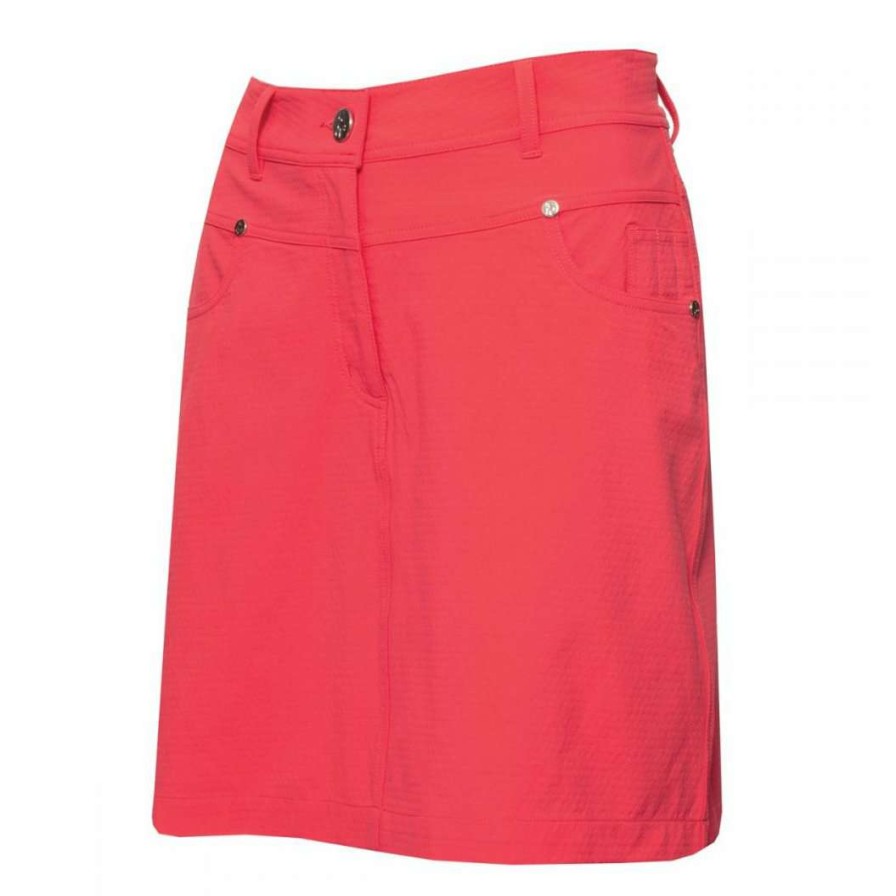 Shorts & Skorts * | Green Lamb Ladies Mel Spot Golf Skort Sg20823 Strawberry