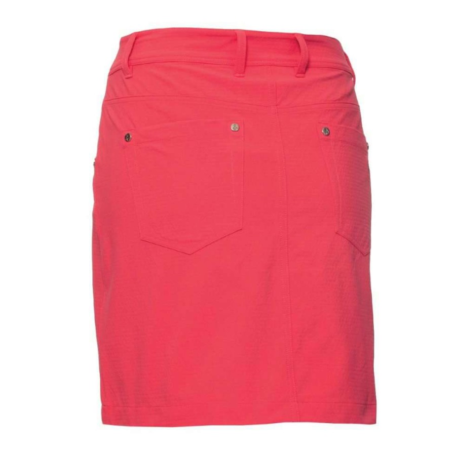 Shorts & Skorts * | Green Lamb Ladies Mel Spot Golf Skort Sg20823 Strawberry