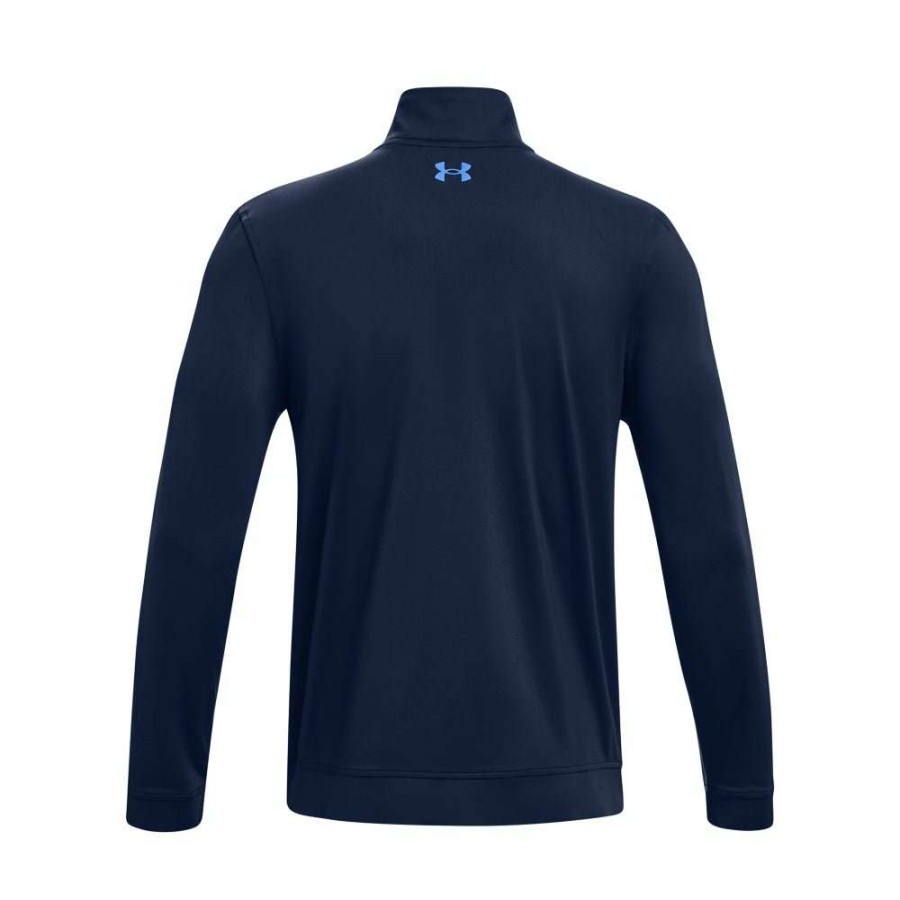 Mid Layers * | Under Armour Storm 1/4-Zip Golf Top 1370119 Academy/White/Victory Blue 410