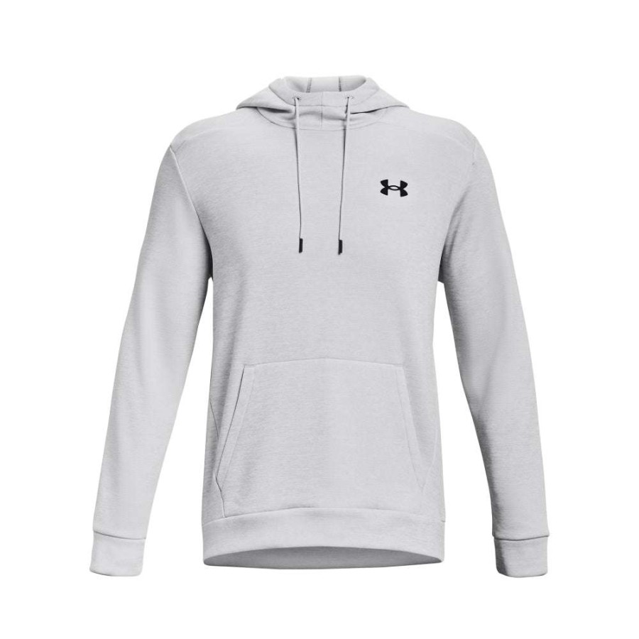 Mid Layers * | Under Armour Armour Fleece Twist Golf Hoodie 1373354 Halo Grey/Black 014