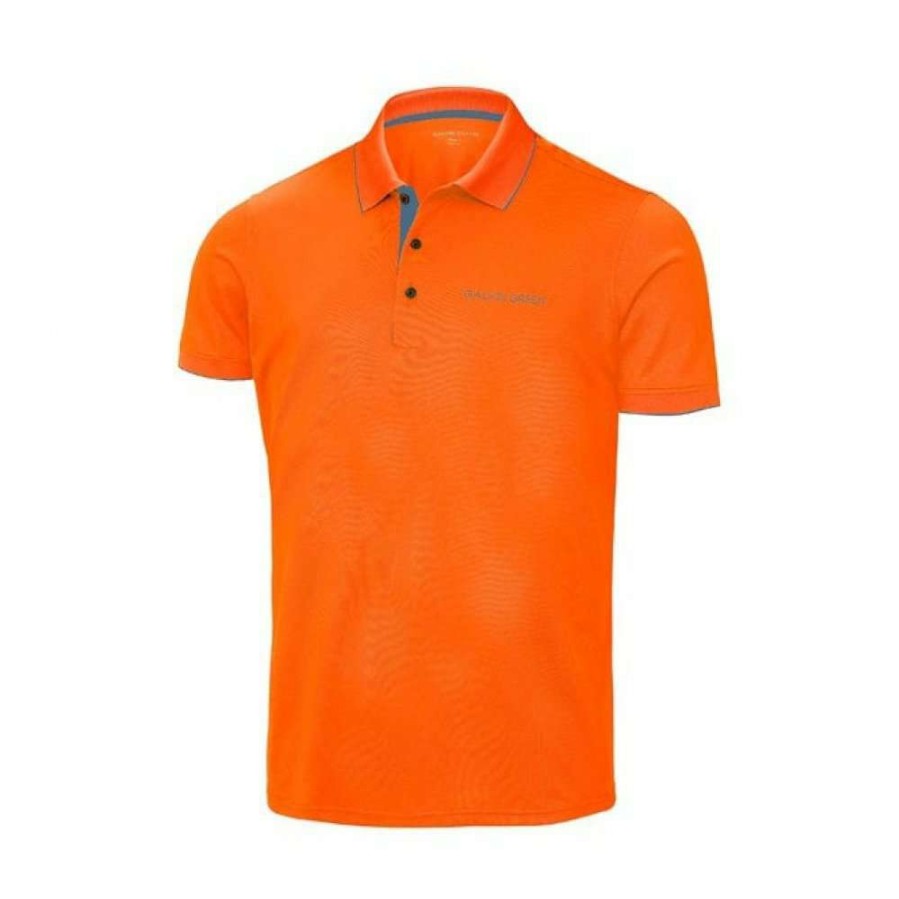 Shirts * | Galvin Green Mens Marty-Tour Edition Golf Polo Shirt S7766 Rusty Orange/Ensign Blue