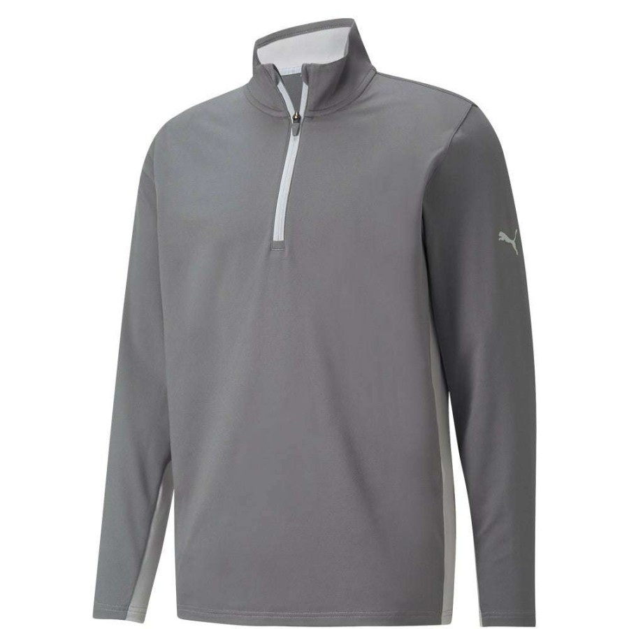 Mid Layers * | Puma Gamer 1/4 Zip Golf Top 599127 Quiet Shade 20