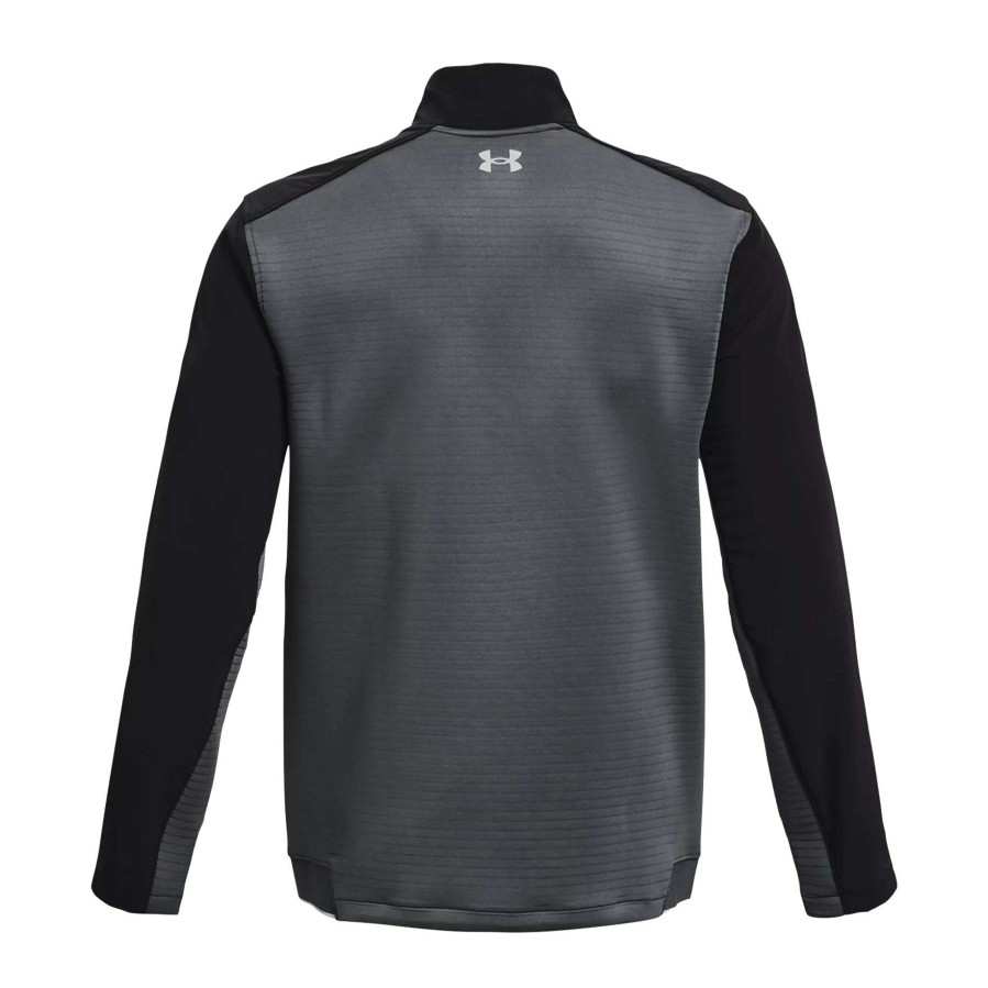 Mid Layers * | Under Armour Storm Daytona 1/2 Zip Golf Top 1373409 Pitch Grey/Black/Reflective 012