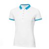 Polo Shirts * | Green Lamb Ladies Kailynne Club Golf Polo Shirt Sg22916 White/Cobalt