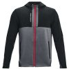 Mid Layers * | Under Armour Storm Daytona Full Zip Golf Mid Layer 1373412 Pitch Grey/Black 012