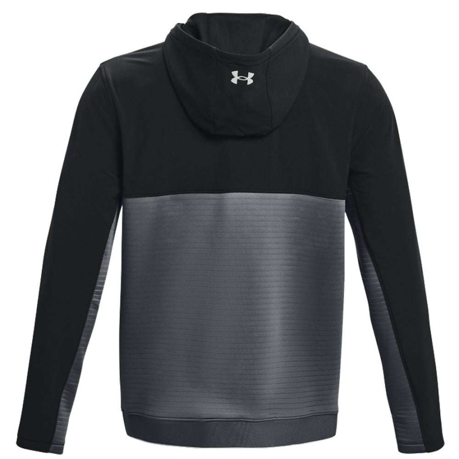 Mid Layers * | Under Armour Storm Daytona Full Zip Golf Mid Layer 1373412 Pitch Grey/Black 012