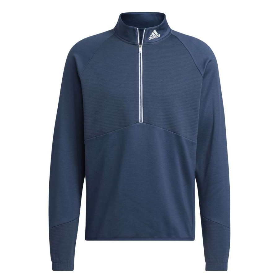 Mid Layers * | Adidas Cold.Rdy 1/4-Zip Golf Pullover Hf6541 Crew Navy