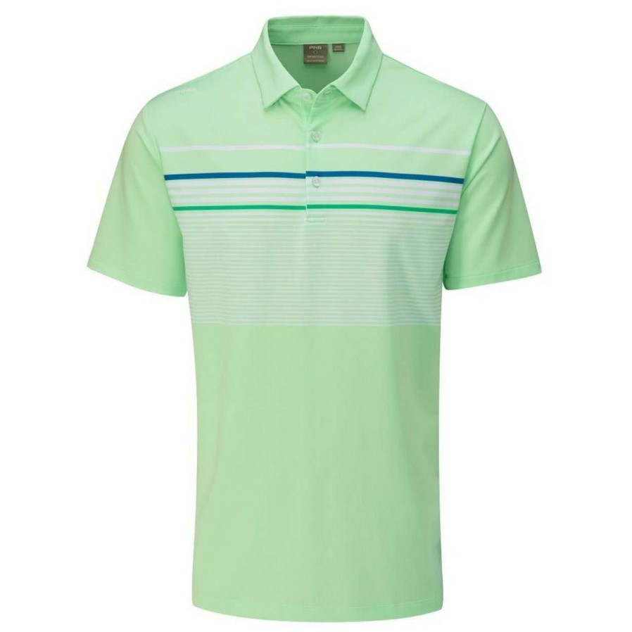 Shirts * | Ping Spencer Golf Polo Shirt P03402 Mint Multi Mm5