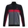 Mid Layers * | Under Armour Storm Full-Zip Golf Mid Layer 1370123 Black/Pitch Grey/Radio Red 005