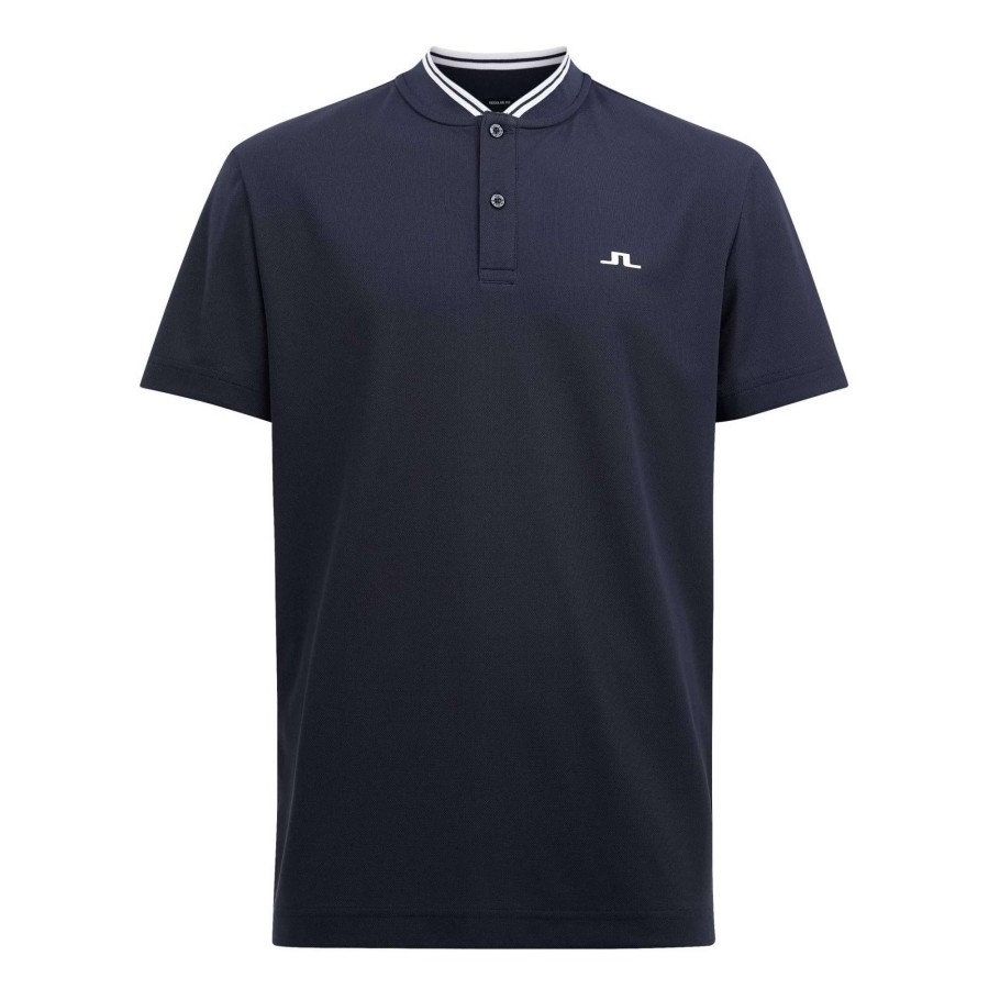 Shirts * | J.Lindeberg Tyson Pique Golf Shirt Gmjt05638 Jl Navy 6855