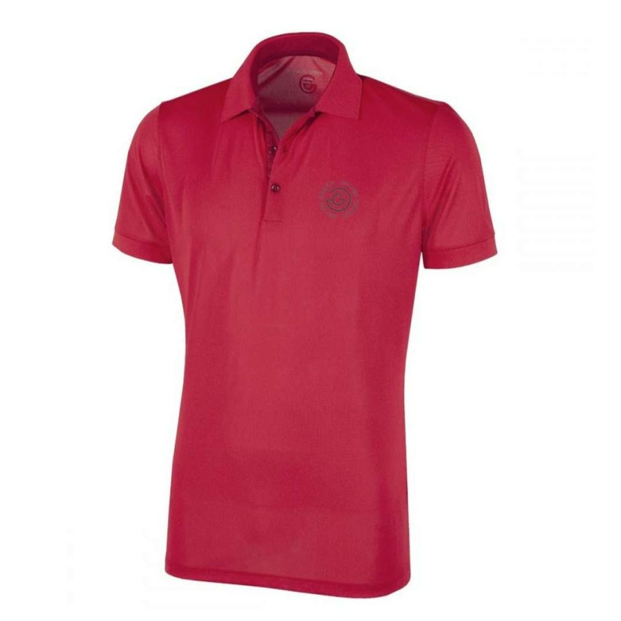 Shirts * | Galvin Green Max Tour Golf Polo Shirt S1177 Red 22