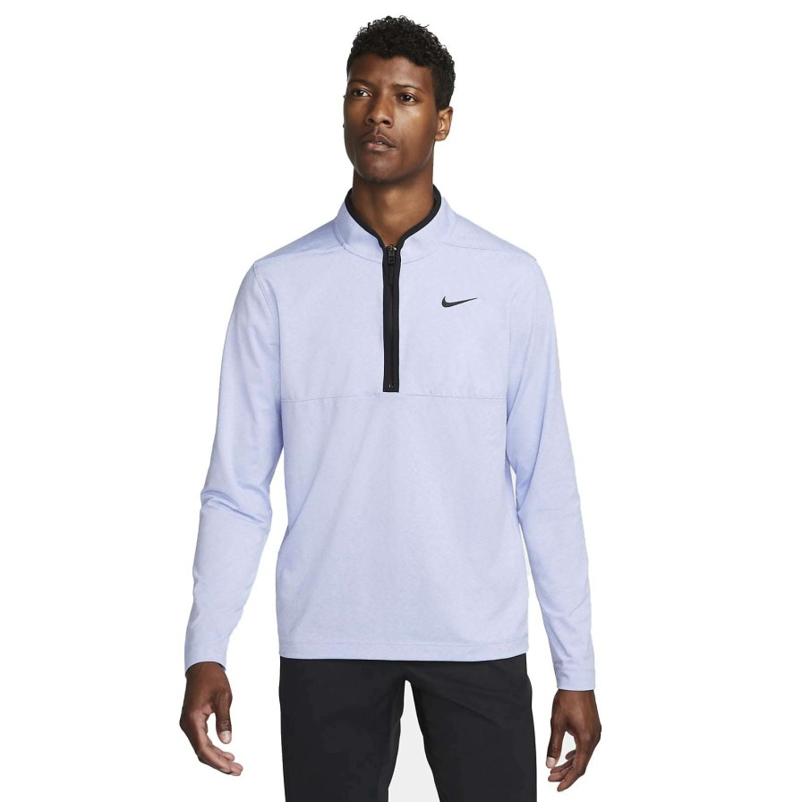 Mid Layers * | Nike Dri-Fit Victory 1/2 Zip Golf Top Dh1261 Light Thistle 569