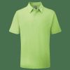 Shirts * | Footjoy Stretch Pique Solid Golf Polo Shirt 91818 Lime