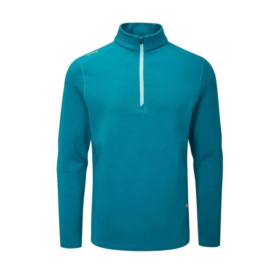 Mid Layers * | Ping Edwin 1/2 Zip Golf Top P03527 Dragonfly 249