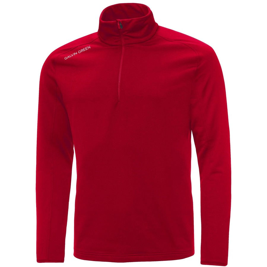 Mid Layers * | Galvin Green Drake Insula Golf Pullover G7832 Red - 22