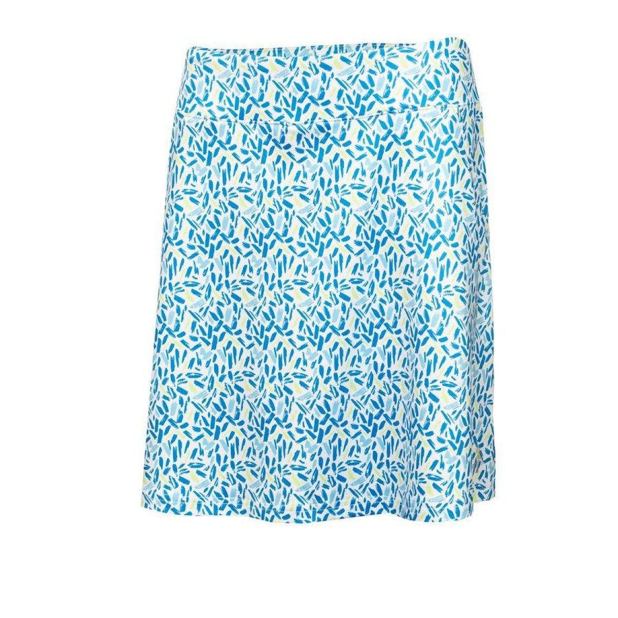 Shorts & Skorts * | Green Lamb Ladies Kelsey Printed Flared Golf Skort Sg22935 Zing