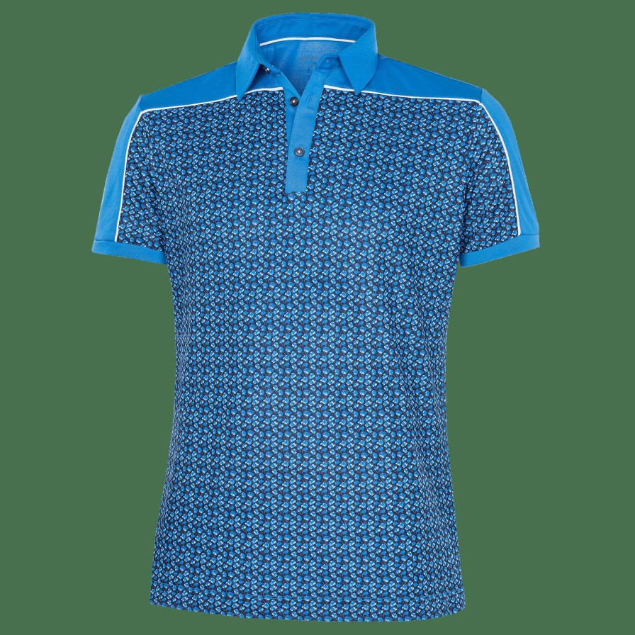 Shirts * | Galvin Green Millard Golf Polo Shirt G1373 Blue Base Multi 63