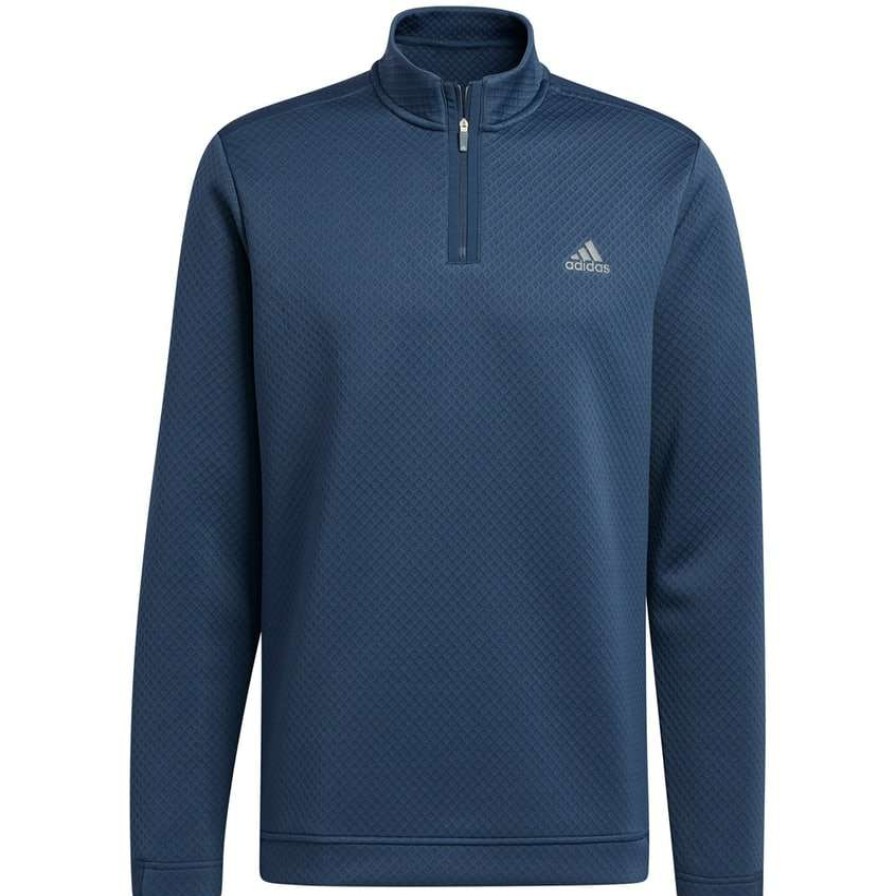 Mid Layers * | Adidas Dwr 1/4 Zip Pullover Gr3105 Crew Navy