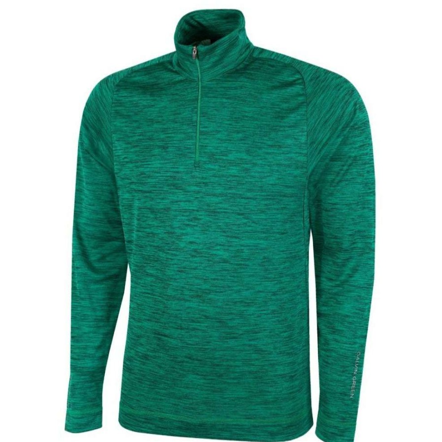 Mid Layers * | Galvin Green Dixon Insula 1/2-Zip Golf Pullover G7973 Green 08