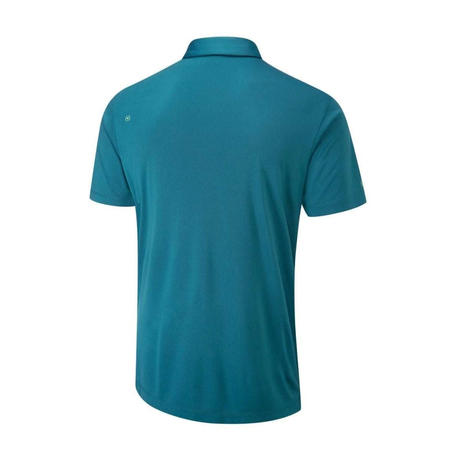 Shirts * | Ping Portman Golf Polo Shirt P03524 Deep Atlantic/Scuba Blue Dasb