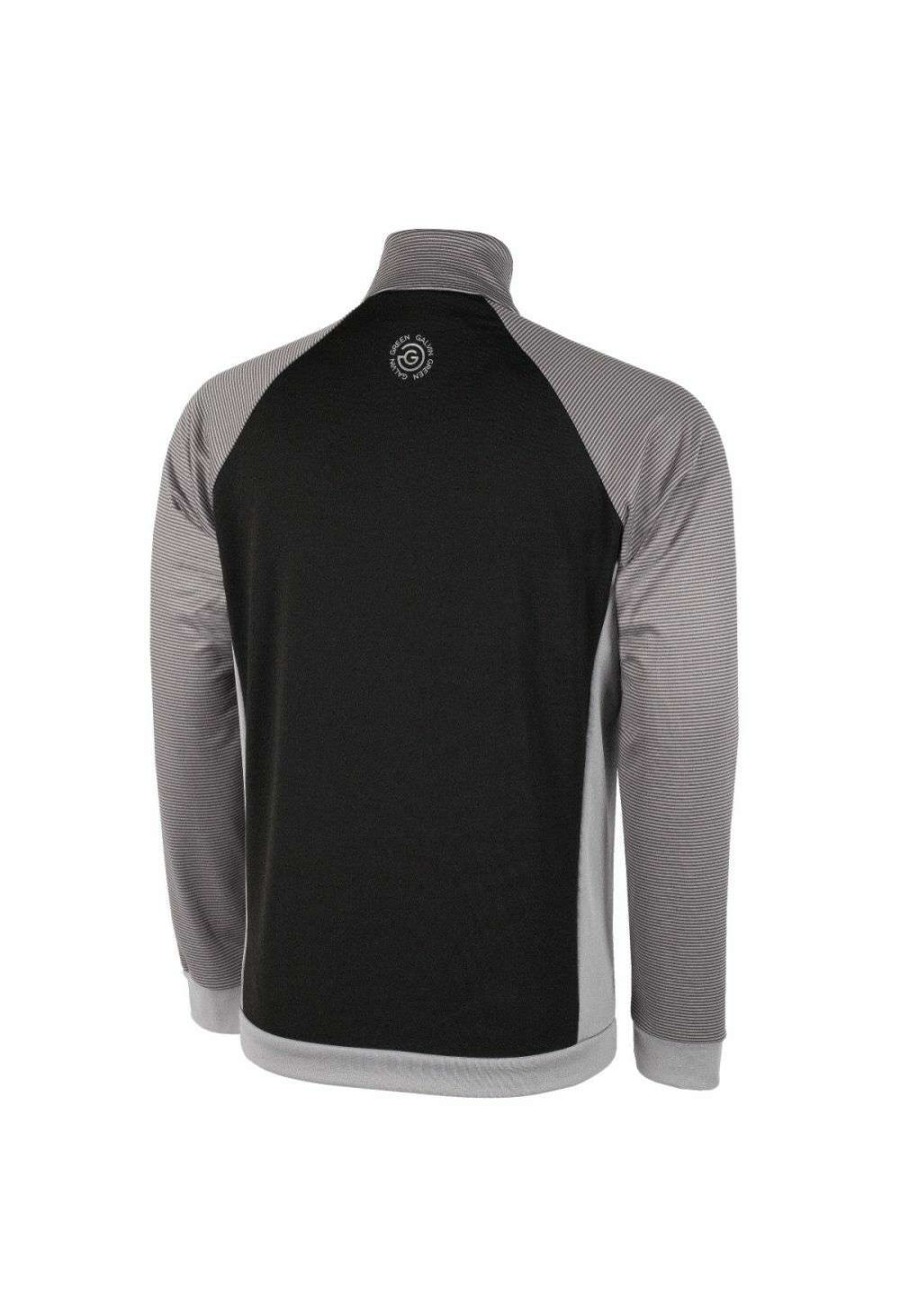 Mid Layers * | Galvin Green Dominic Insula Golf Jacket G1150 Black/Sharkskin 77