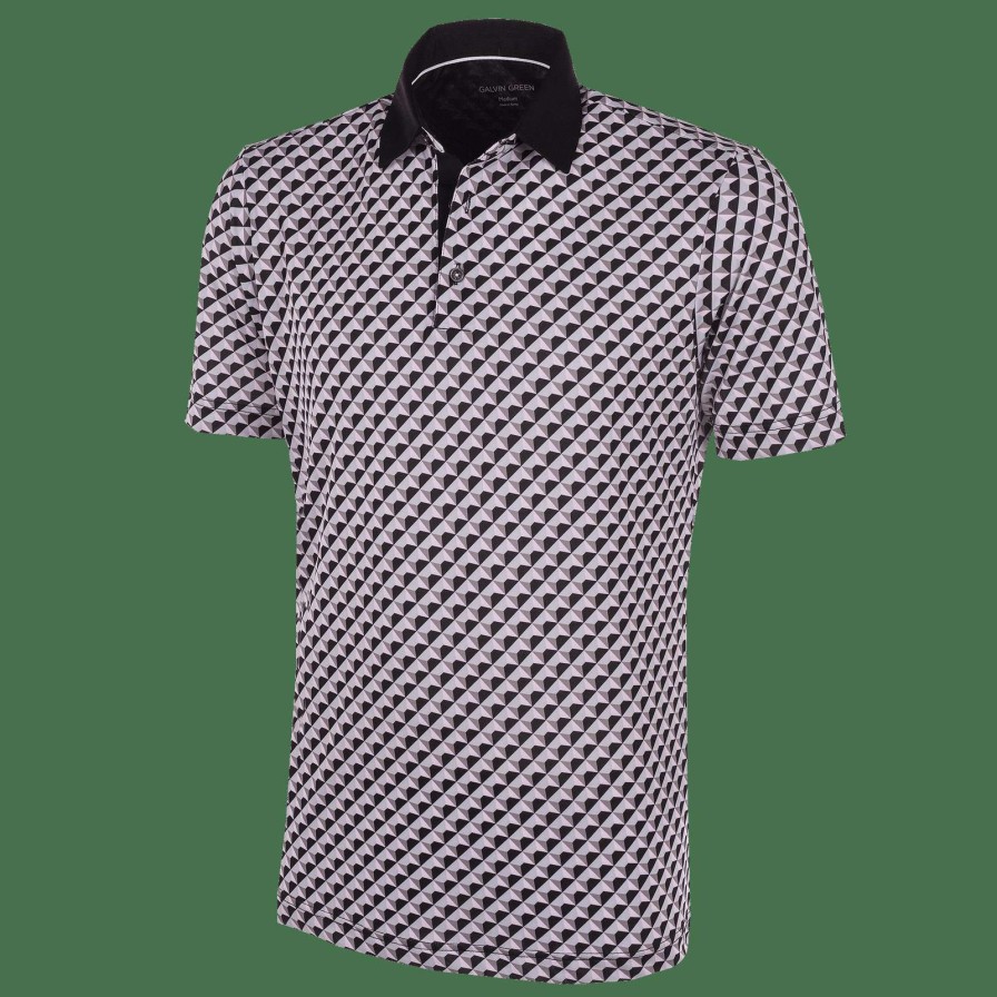 Shirts * | Galvin Green Mercer Golf Shirt G1363 Pink/Black/White 97