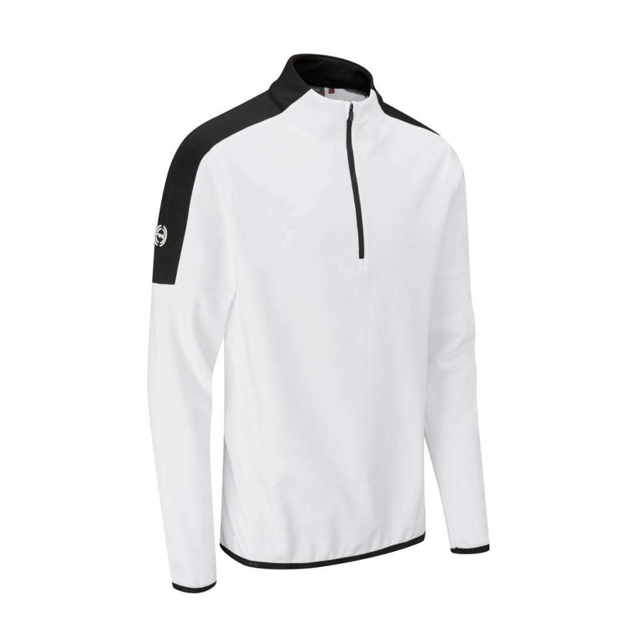 Mid Layers * | Ping Frankie 1/2-Zip Golf Mid Layer P03547 White/Black