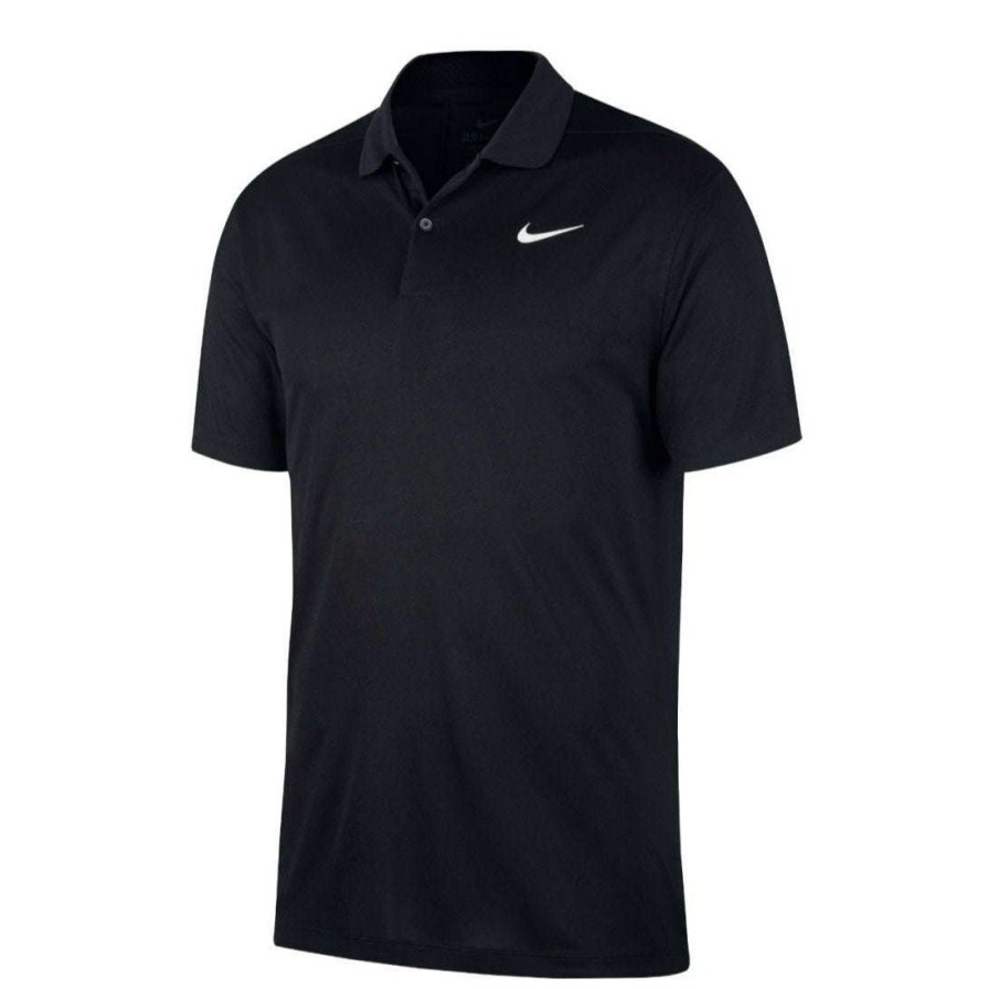 Shirts * | Nike Dry Victory Solid Golf Shirt Bv0354 Black 010