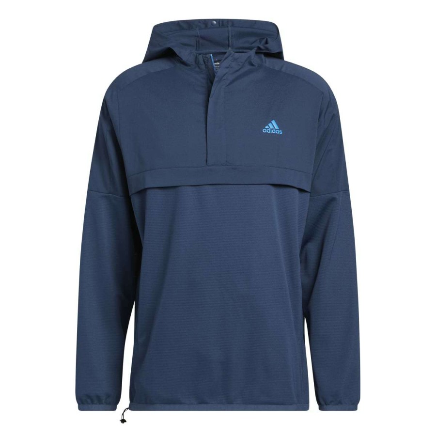 Mid Layers * | Adidas Primeblue 1/4-Zip Golf Hoodie Hg8832 Crew Navy