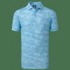 Shirts * | Footjoy Cloud Camo Golf Polo Shirt 80004 True Blue