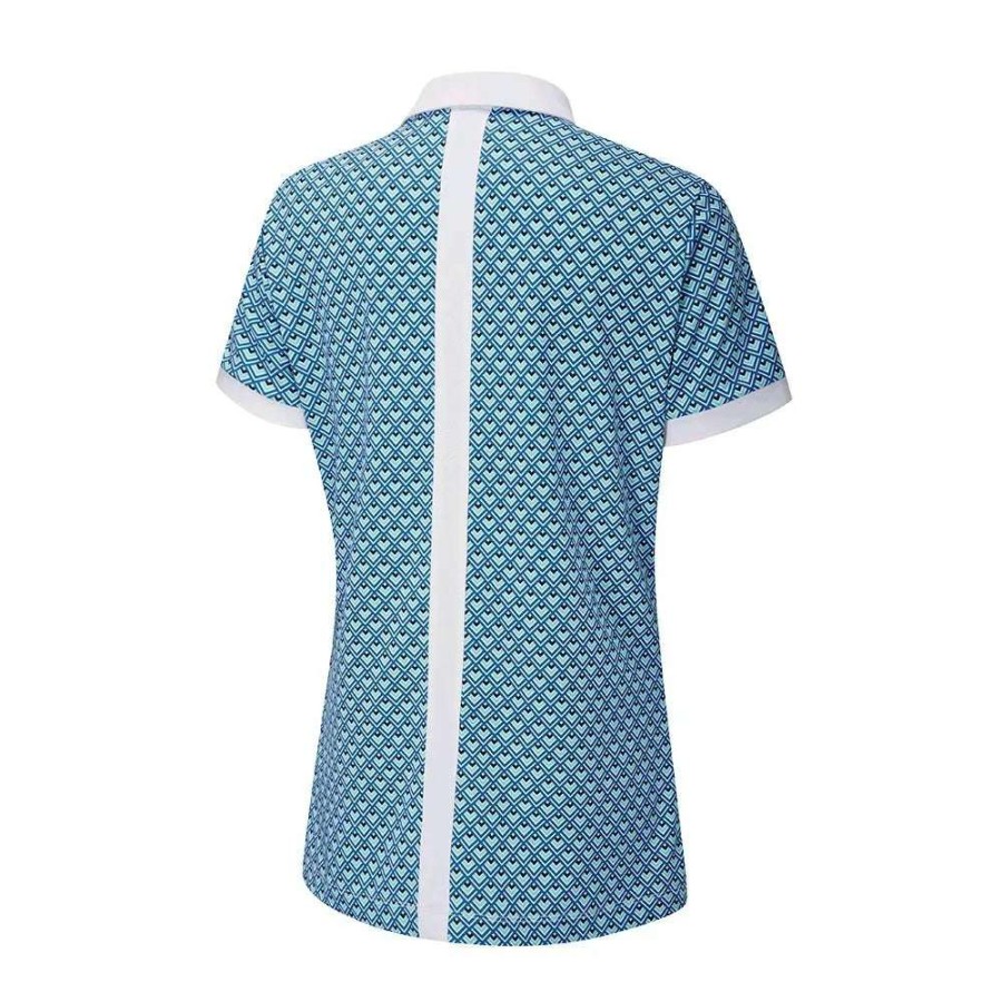 Polo Shirts * | Ping Ladies Etta Golf Polo Shirt P93560 Horizon Multi Hm63