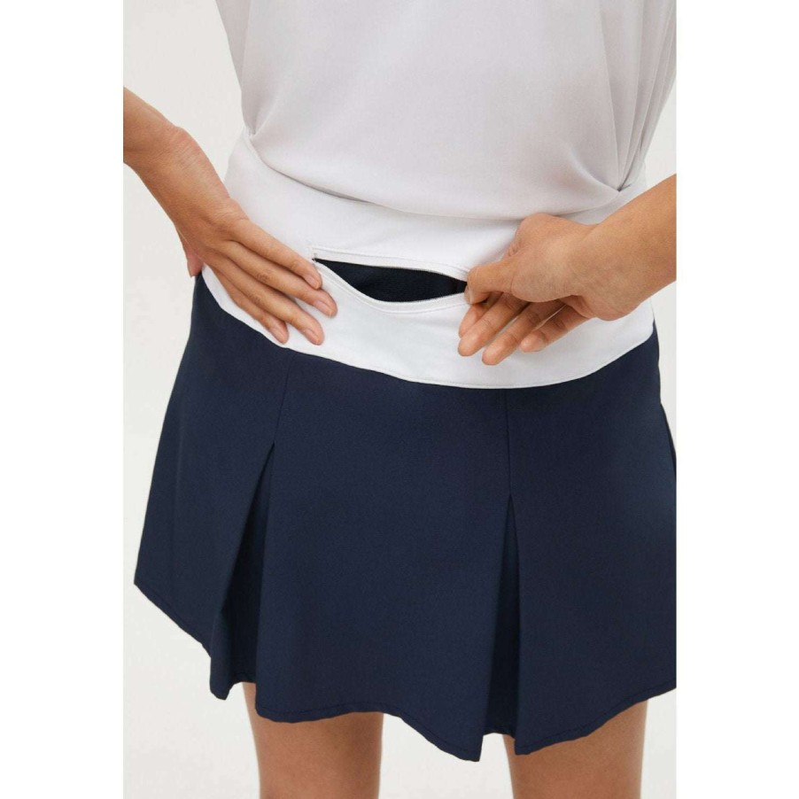 Shorts & Skorts * | Rohnisch Ladies Aurora Pleated Golf Skort 111483 Navy