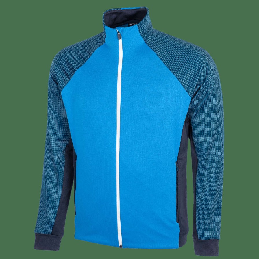 Mid Layers * | Galvin Green Donald Insula Golf Midlayer G1345 Blue/Navy/White 63