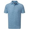 Shirts * | Footjoy Granite Print Lisle Golf Shirt 88417 Dusk Blue