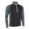 Mid Layers * | Sunderland Aspen Golf Mid Layer Sunmm39 Black/Gunmetal/White-Bkgw