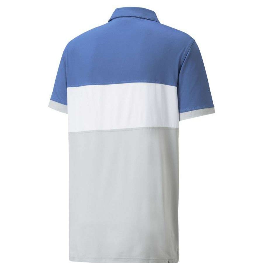 Shirts * | Puma Highway Golf Polo Shirt 532972 Bright Cobalt/High Rise 05