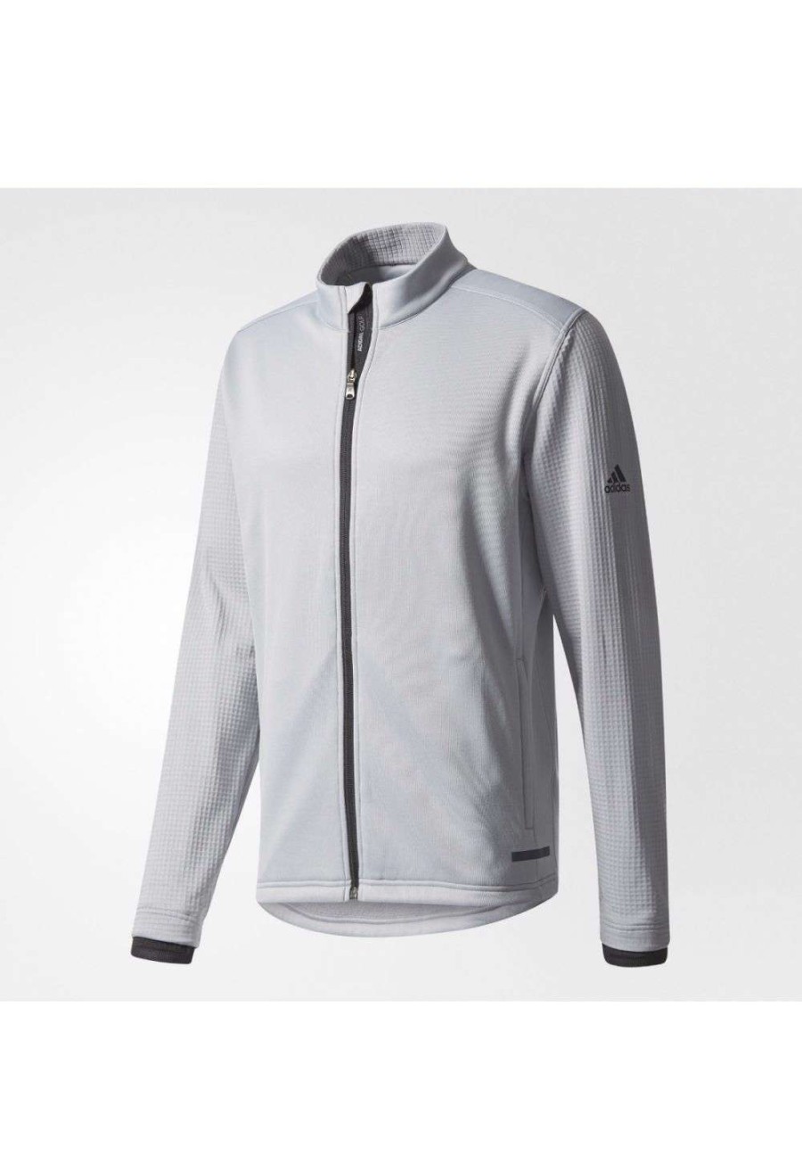 Mid Layers * | Adidas Climaheat Golf Jacket Bc6774 Mid Grey