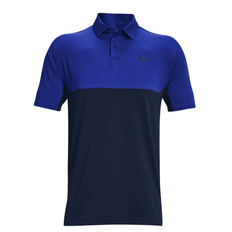 Shirts * | Under Armour Performance Colourblock 2.0 Golf Polo 1355485 Royal 400