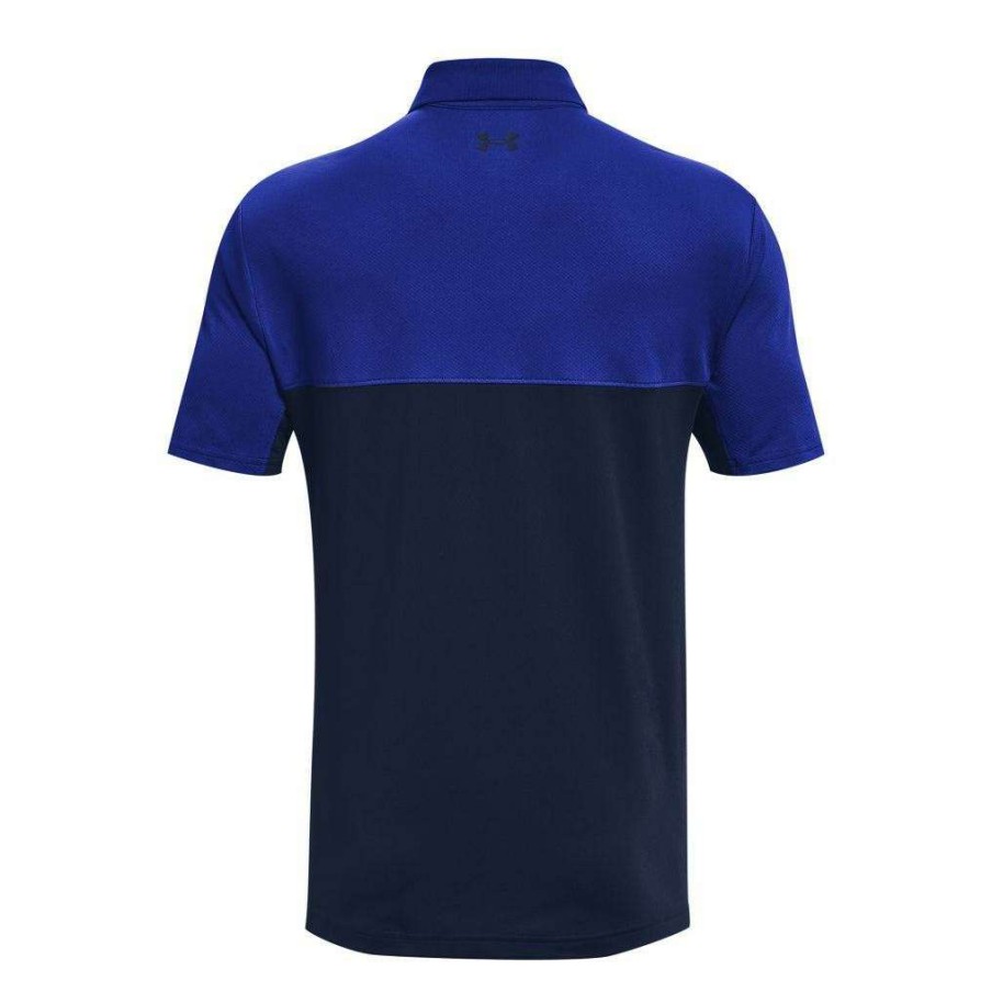 Shirts * | Under Armour Performance Colourblock 2.0 Golf Polo 1355485 Royal 400