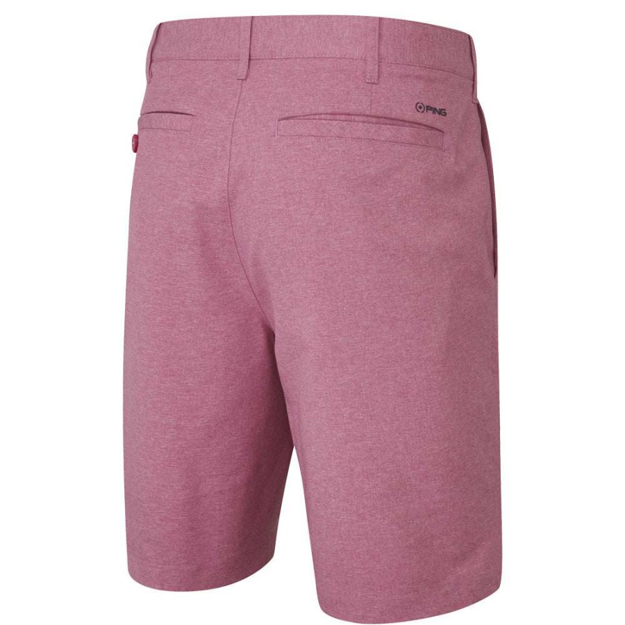 Shorts * | Ping Bradley Golf Shorts P03316 Raspberry Marl Rasm