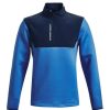 Mid Layers * | Under Armour Storm Daytona Half Zip Golf Top 1366280 Victory Blue/Academy 474